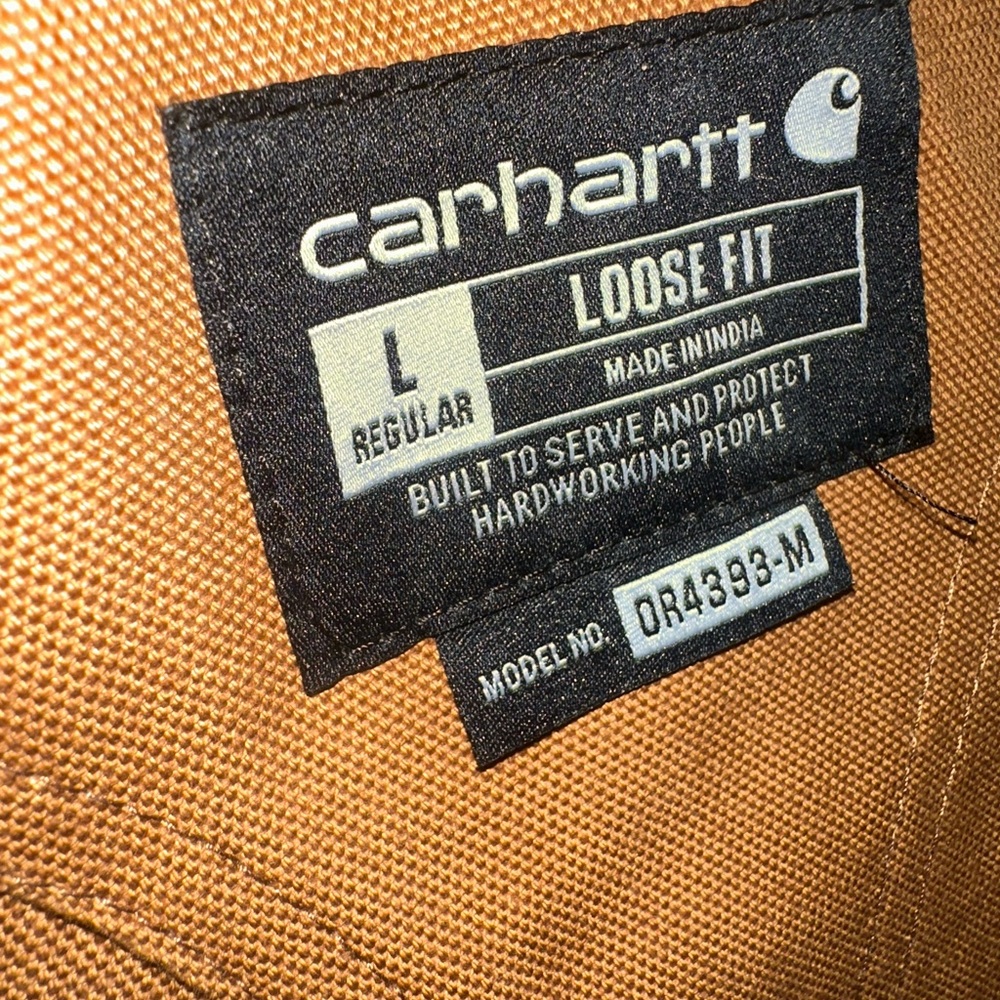 Carhartt Firm Duck Insulated Bib Overall in Brown